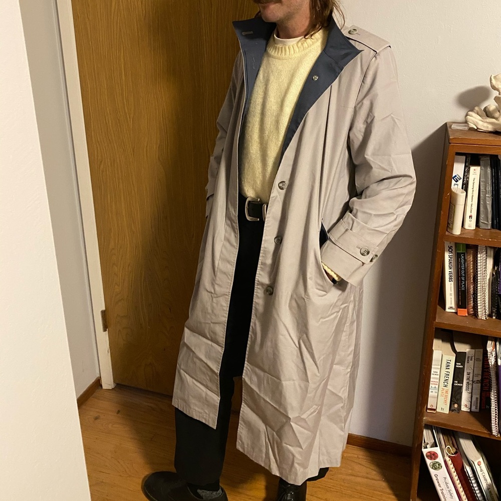 Grey trenchcoat from London Fog